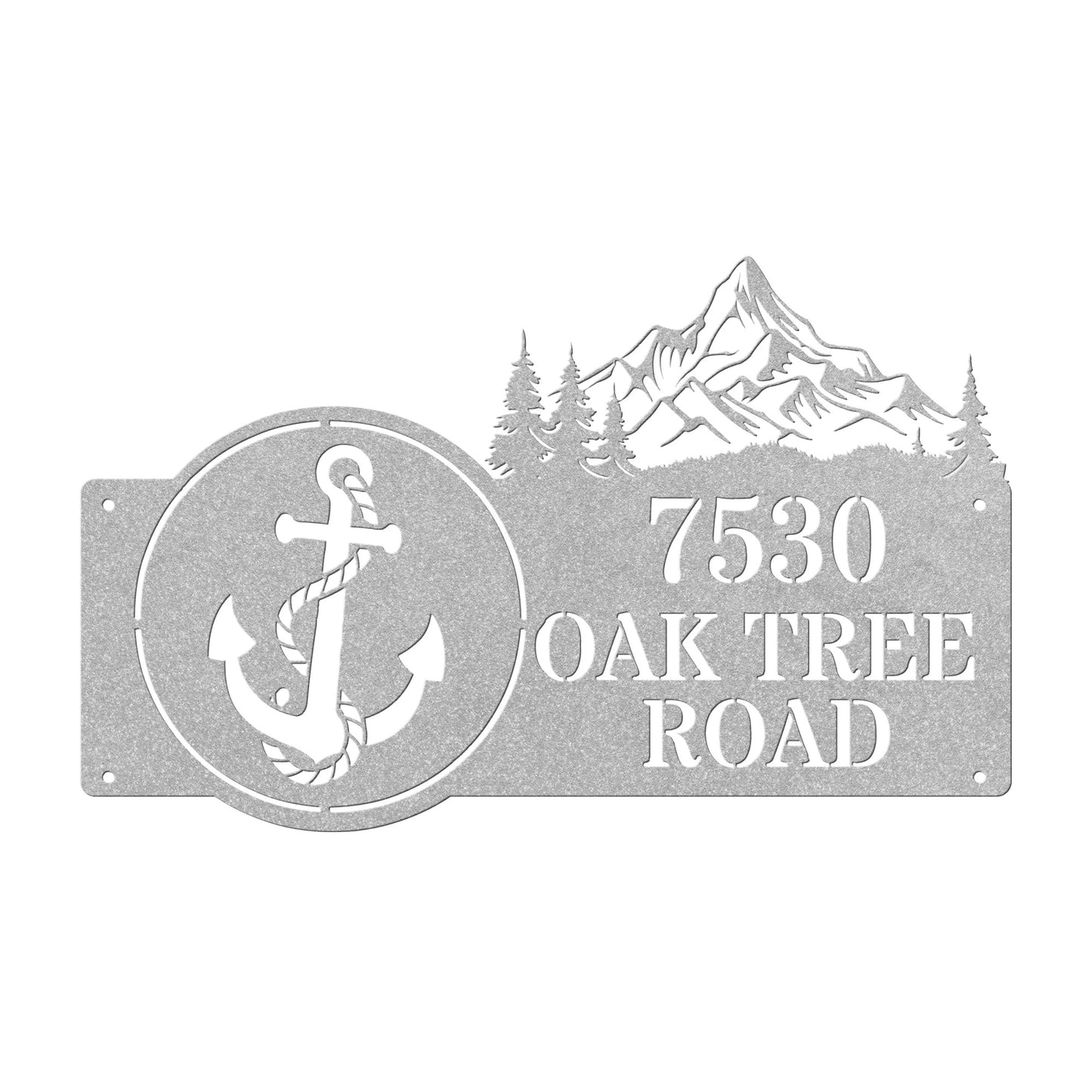 Anchor's Up Address Sign