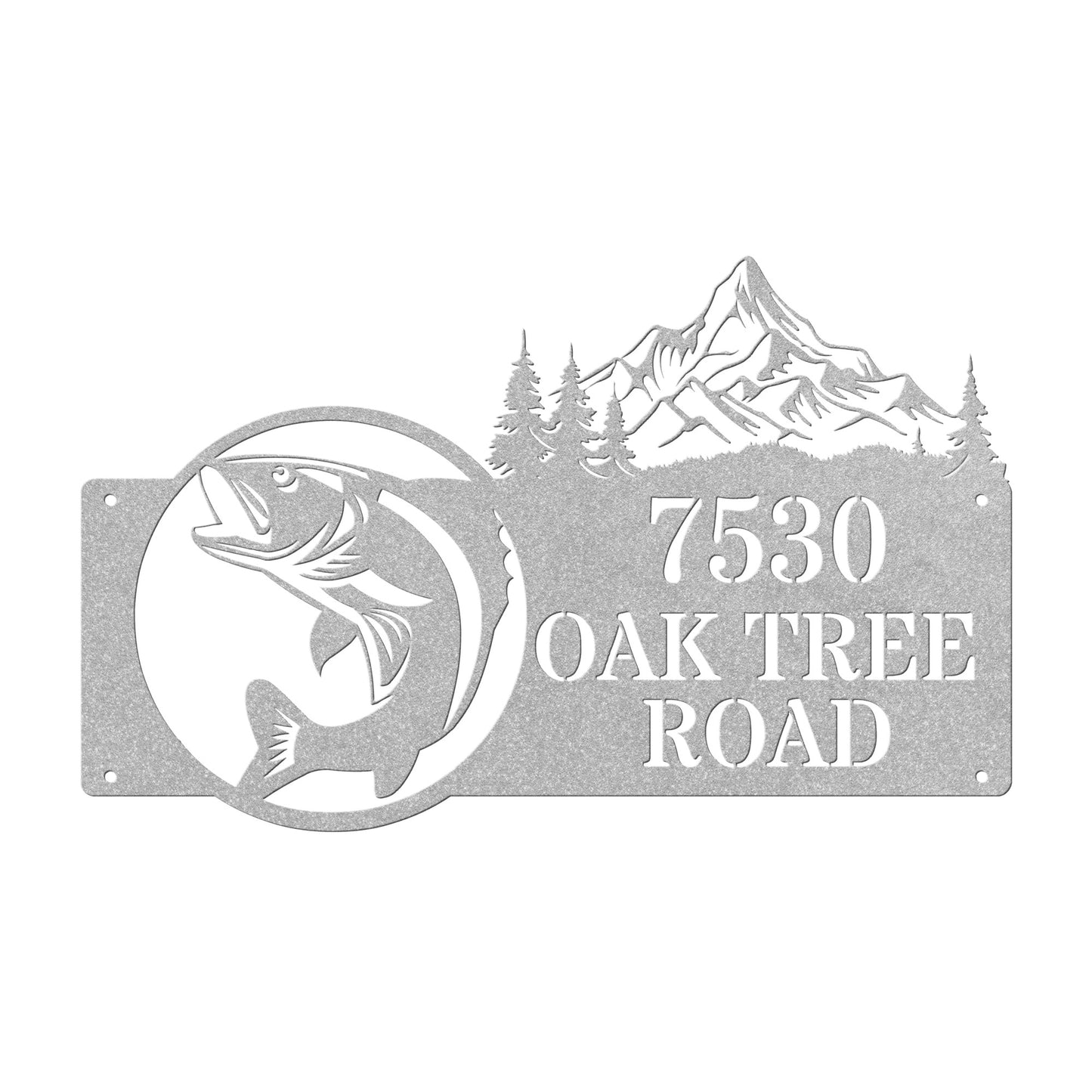 Fish No Chips Address Sign