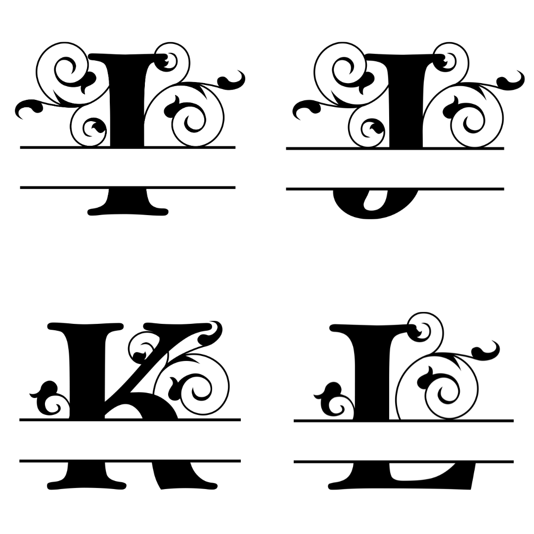 Split Letter Monogram