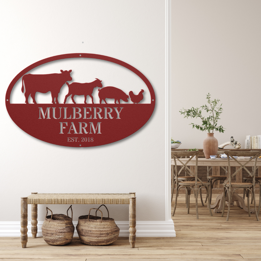 Farm Animals Monogram