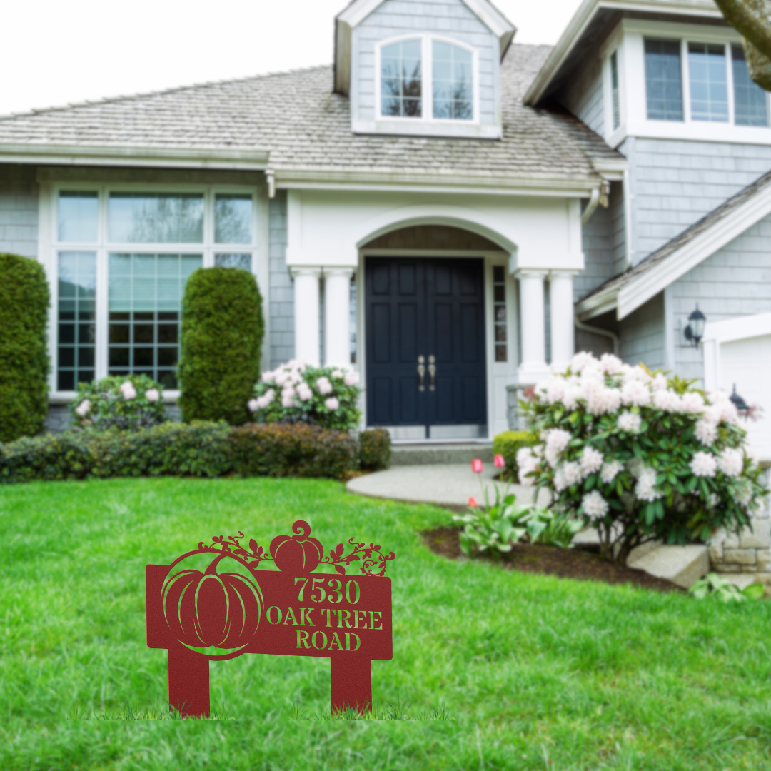 Pumpkin Patch Address Sign (Stakes)