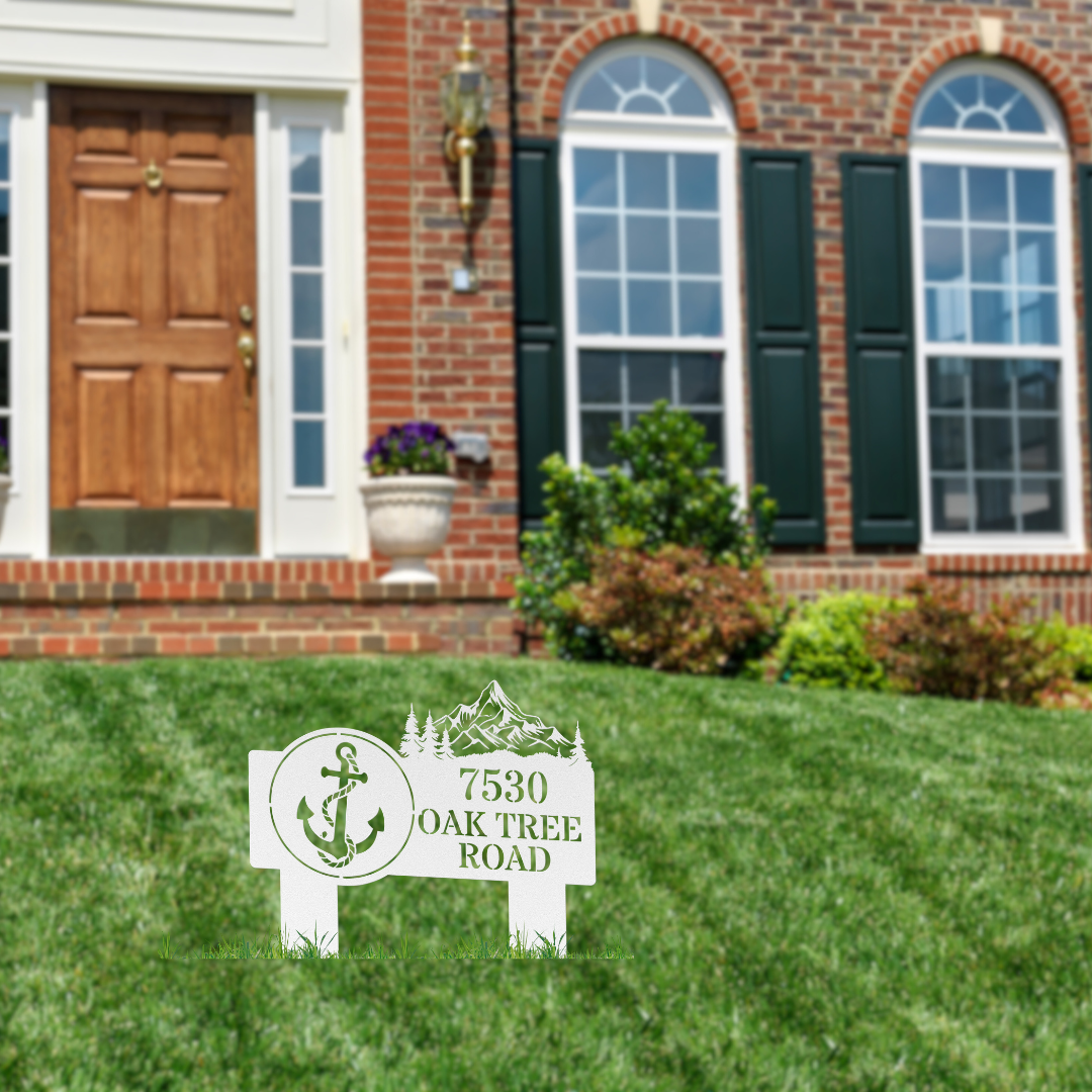 Anchor's Up Address Sign (Stakes)