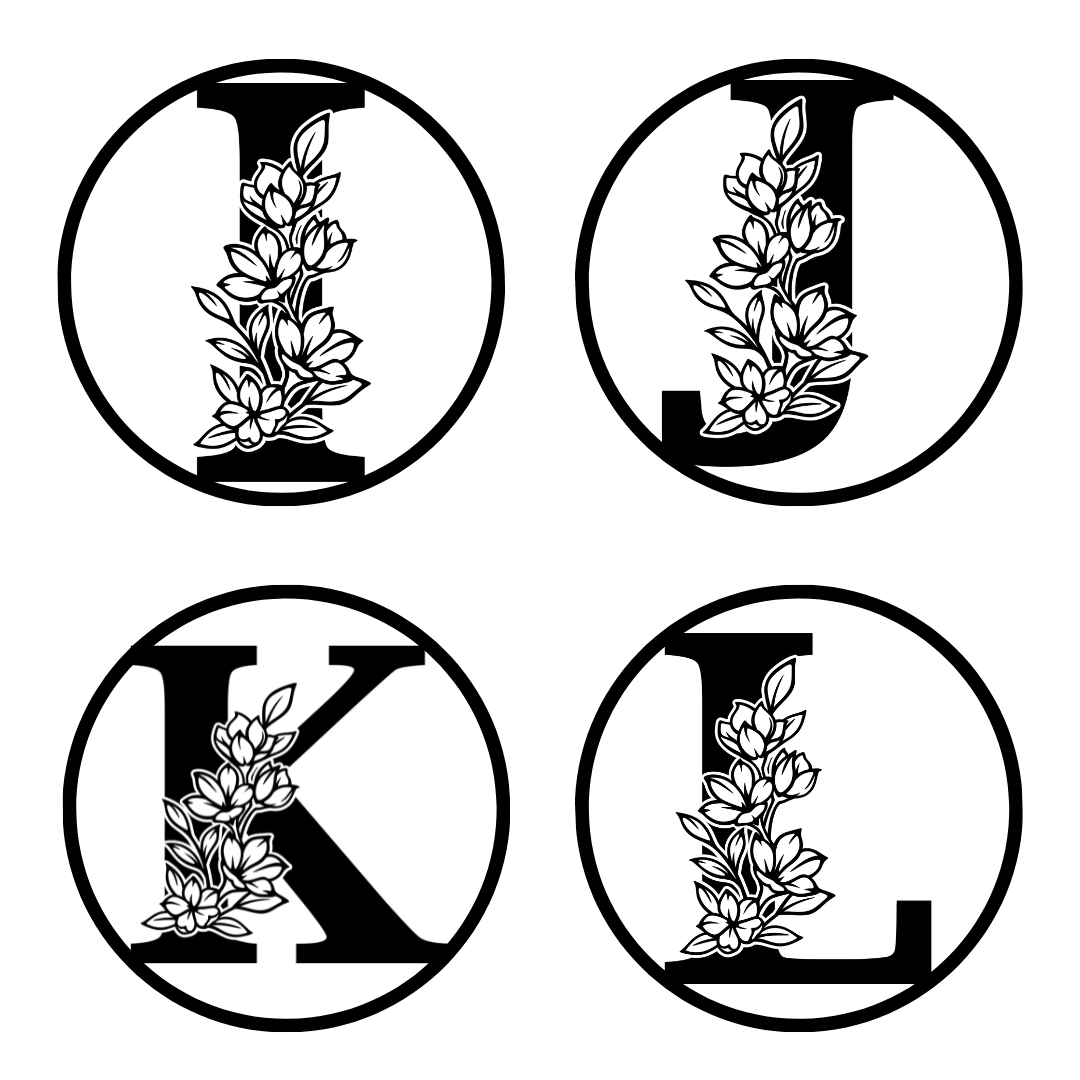 Full Bloom Name Monogram