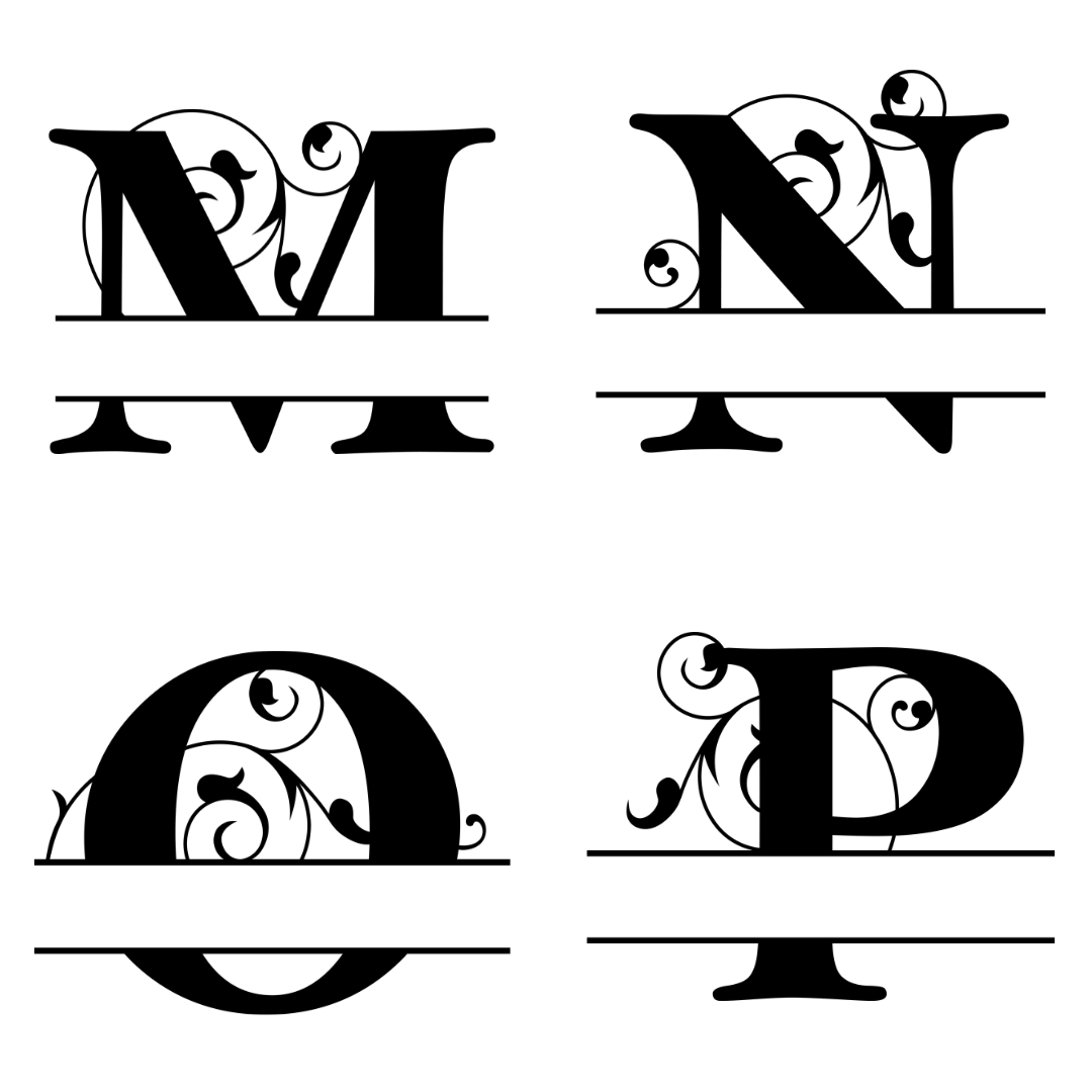 Split Letter Monogram