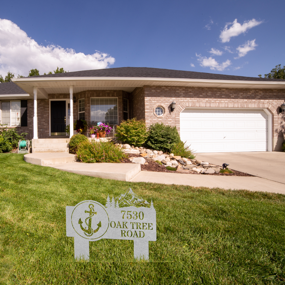 Anchor's Up Address Sign (Stakes)