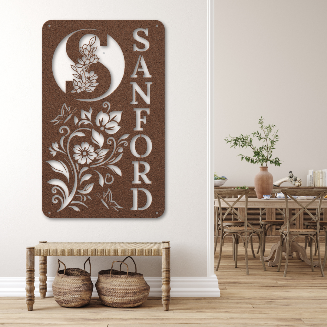 Full Bloom Name Monogram