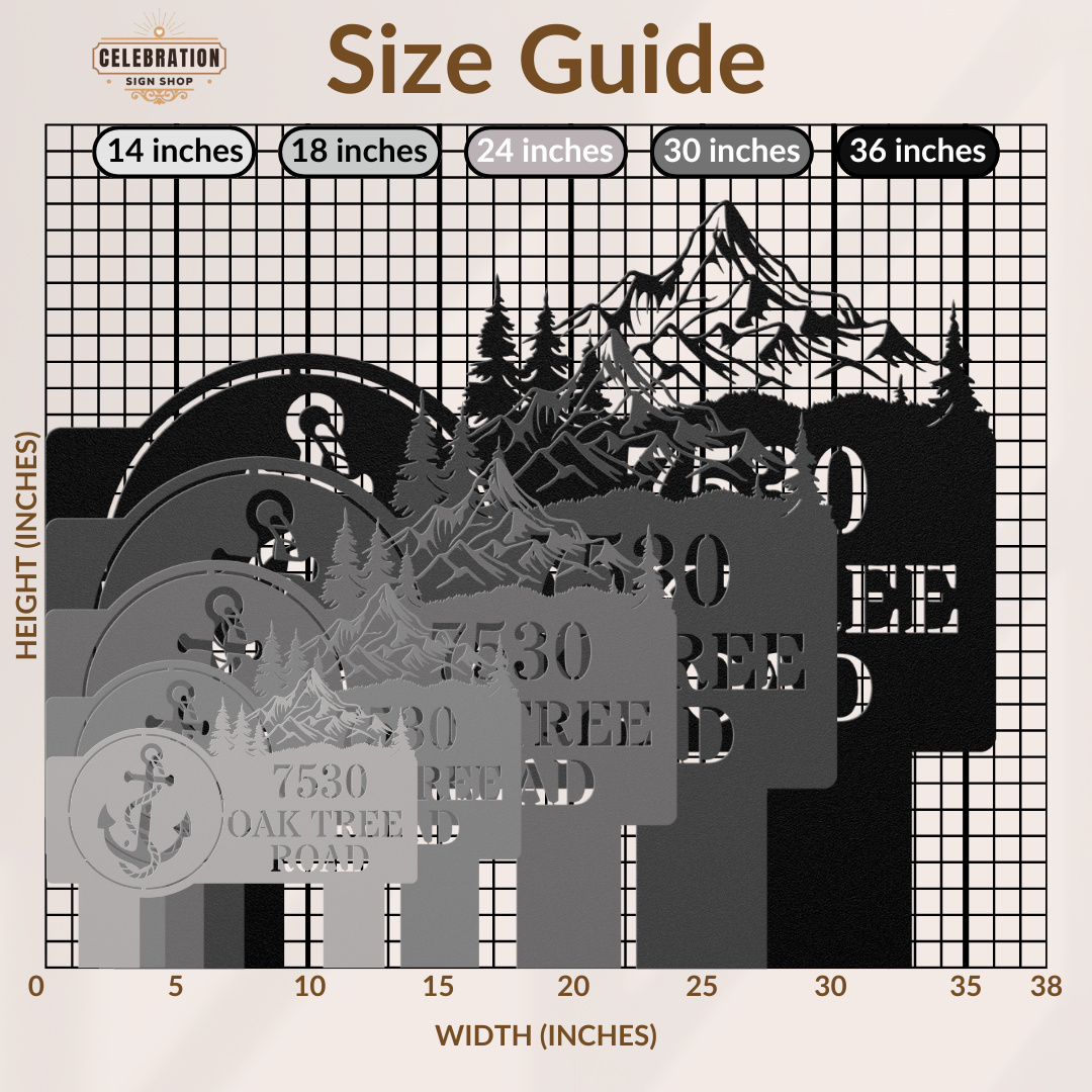 Anchor's Up Address Sign (Stakes)