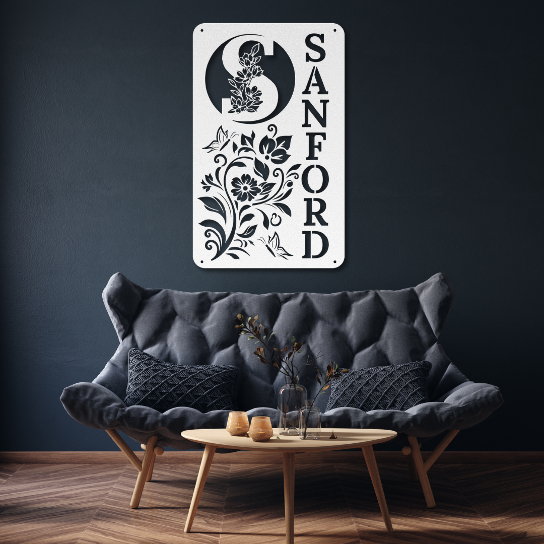 Full Bloom Name Monogram