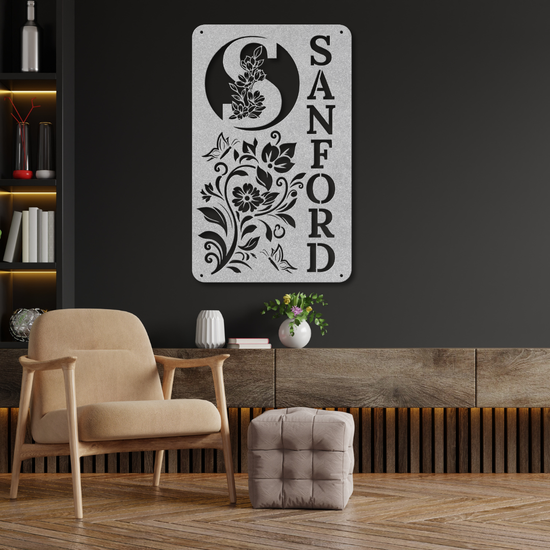 Full Bloom Name Monogram