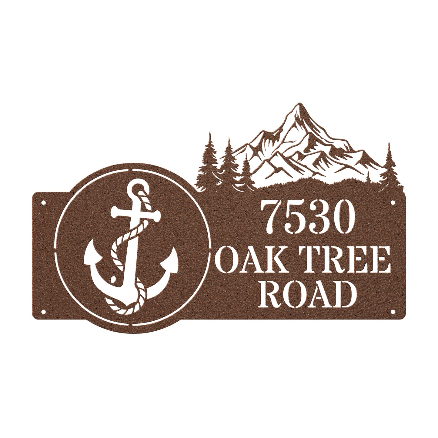 Anchor's Up Address Sign