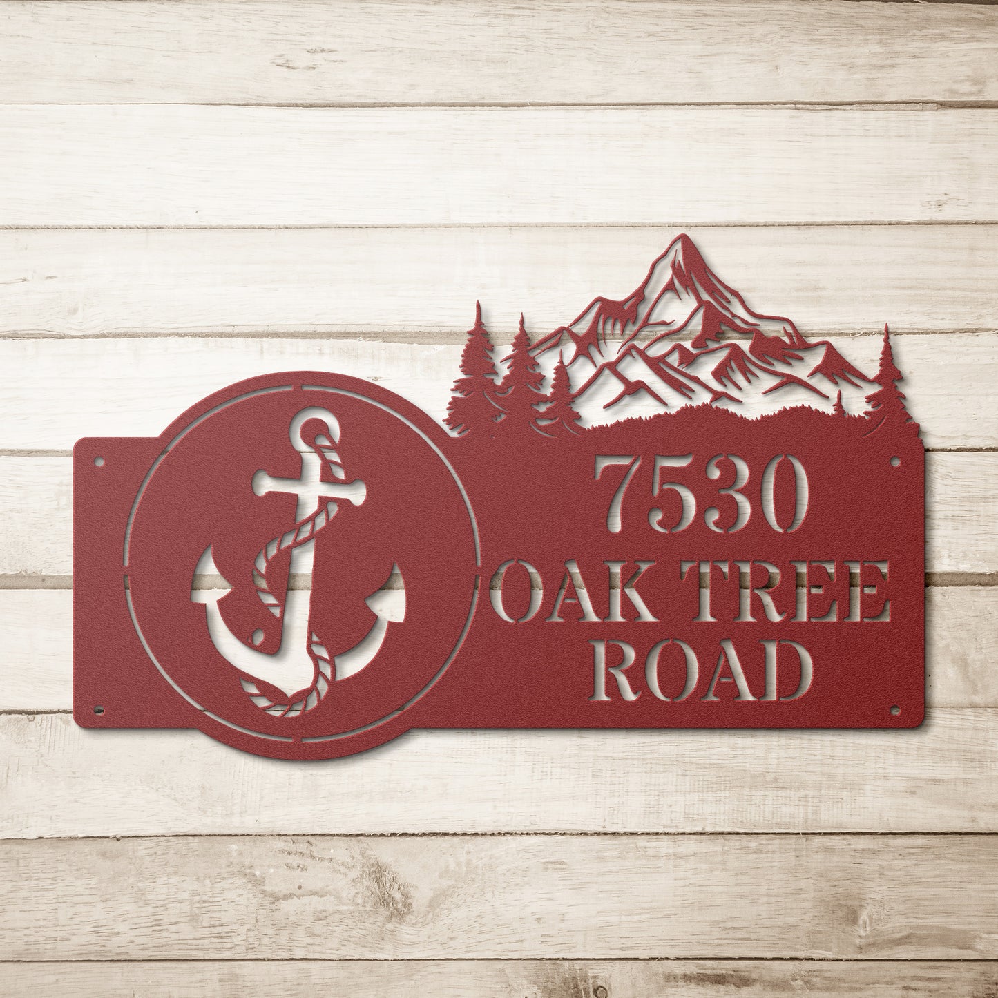 Anchor's Up Address Sign
