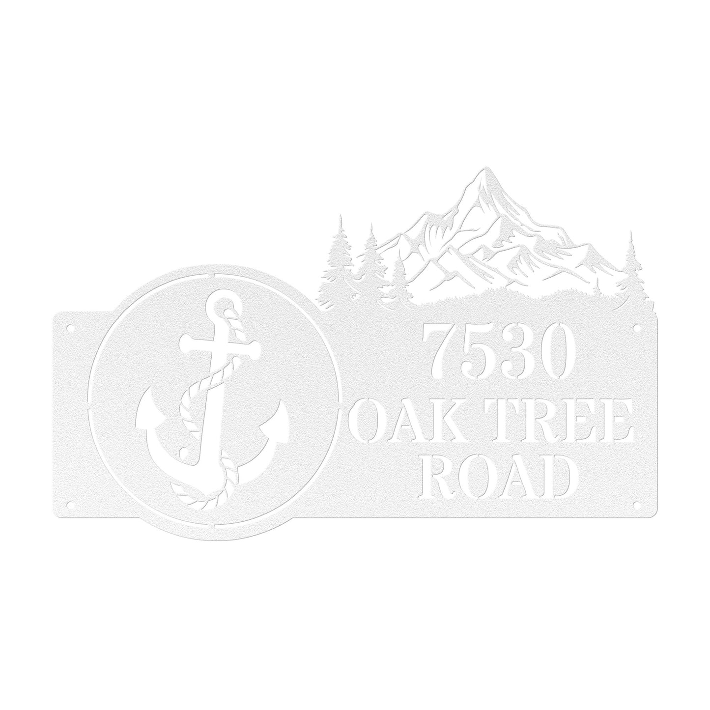 Anchor's Up Address Sign