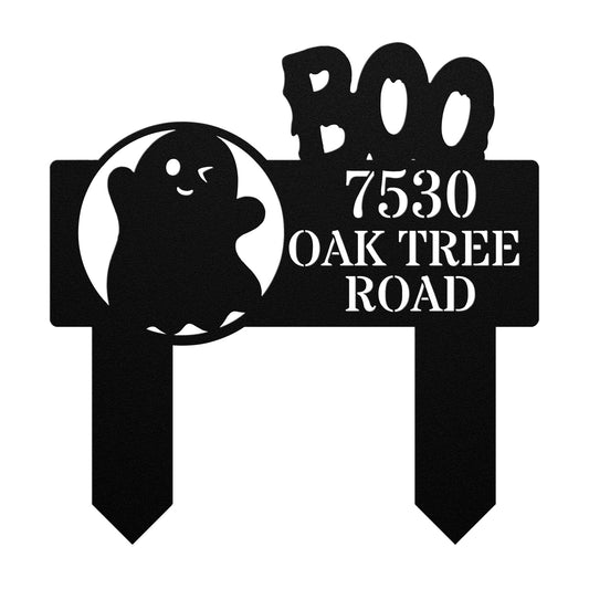 Boo Address Sign (Stakes)