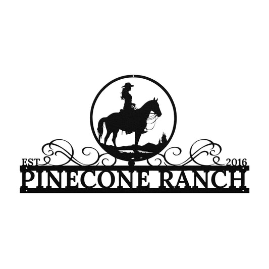 Cowgirl Spirit Monogram