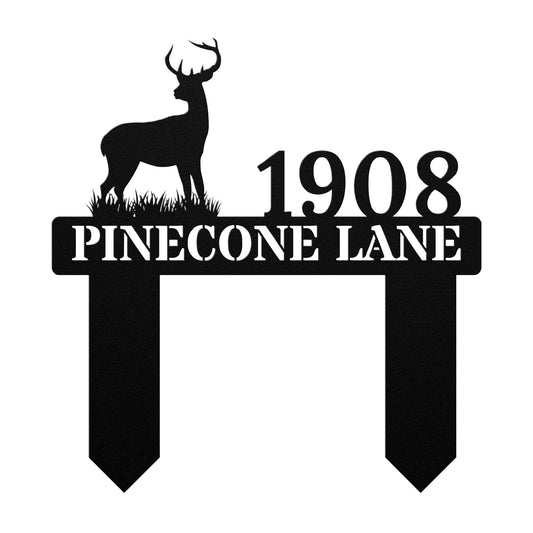 Deer Address Sign (Stakes)