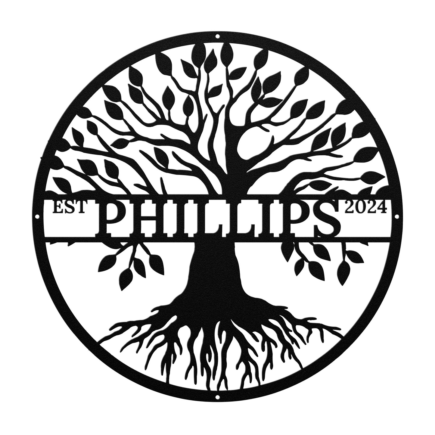 Family Tree Name Monogram