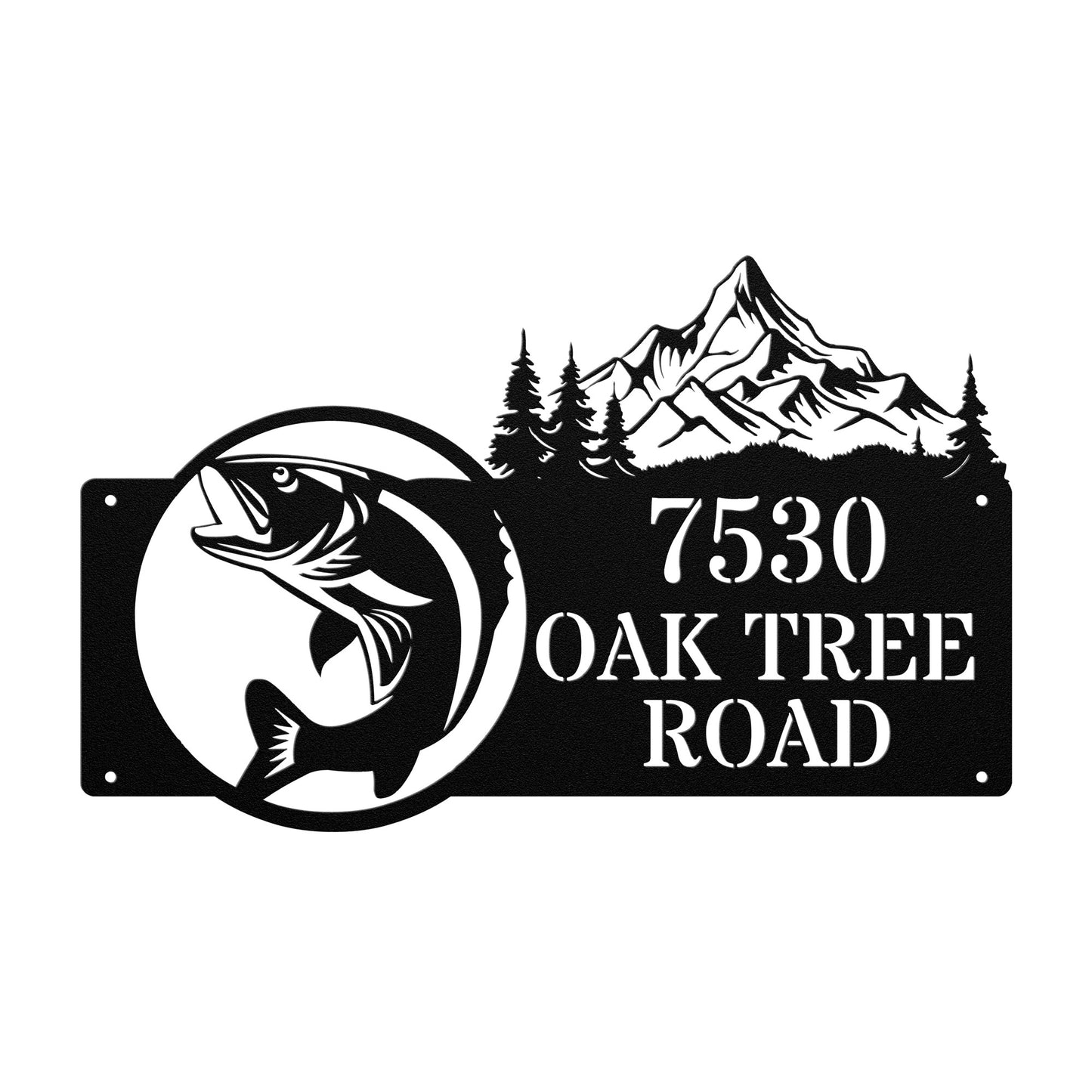 Fish No Chips Address Sign