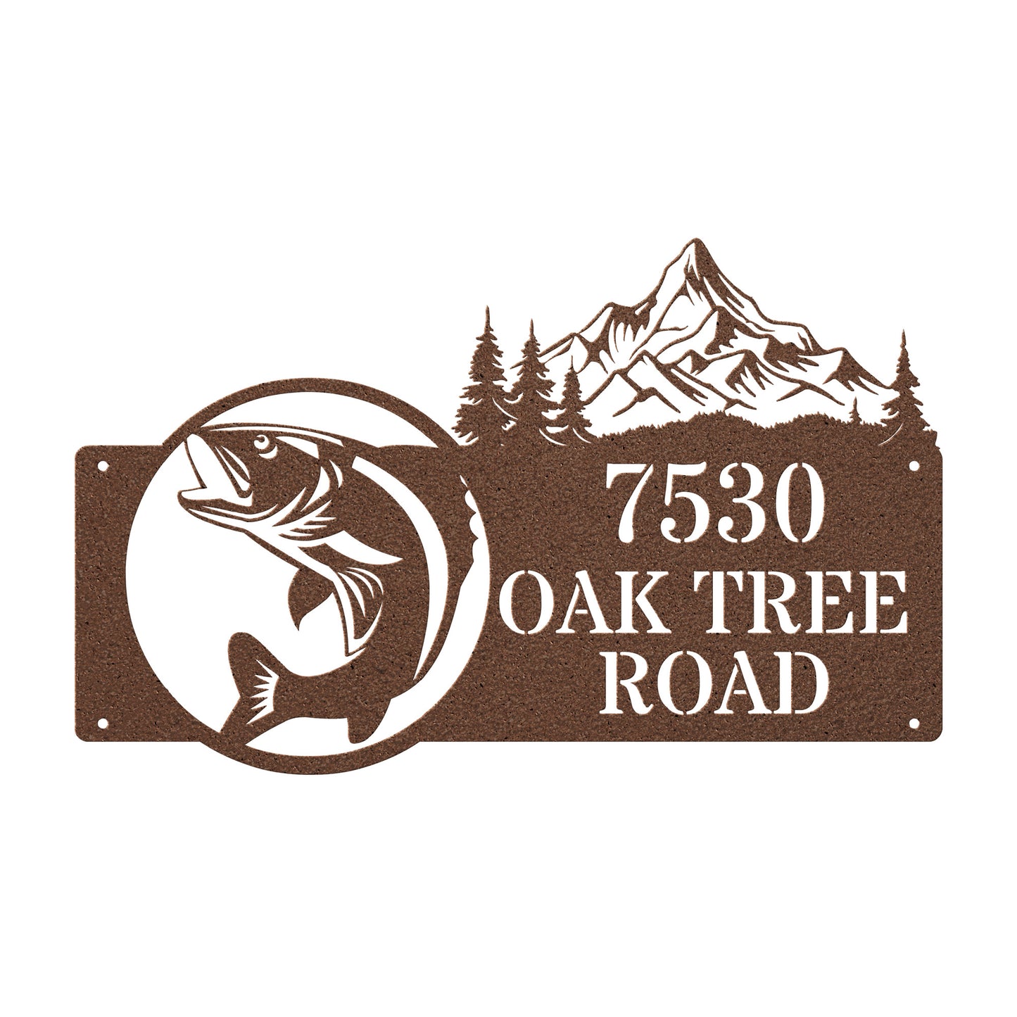 Fish No Chips Address Sign