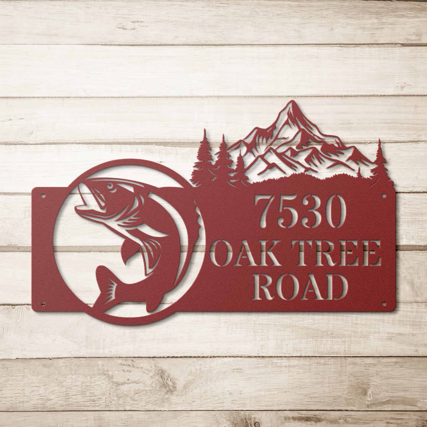 Fish No Chips Address Sign