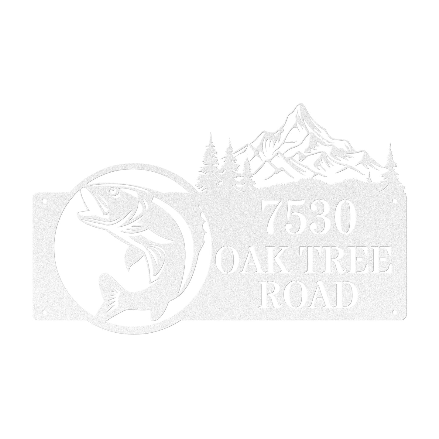 Fish No Chips Address Sign