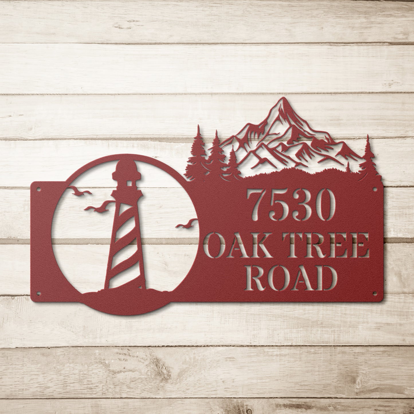Lighthouse Address Sign