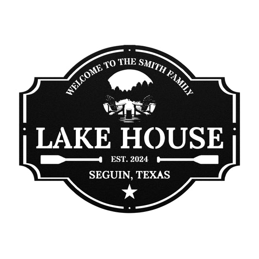 Lone Star Lake House Sign