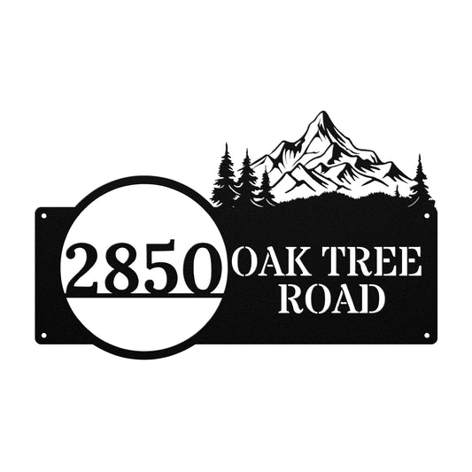 Mountain View Address Sign