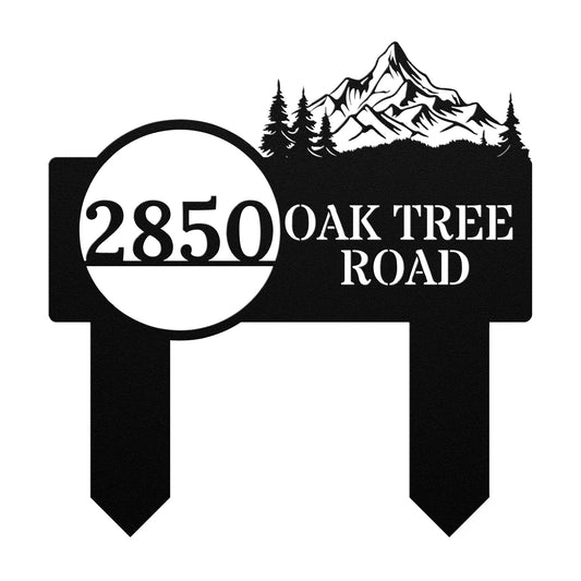 Mountain View Address Sign (stakes)