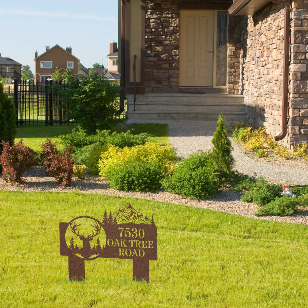 My Deer Address Sign (Stakes)