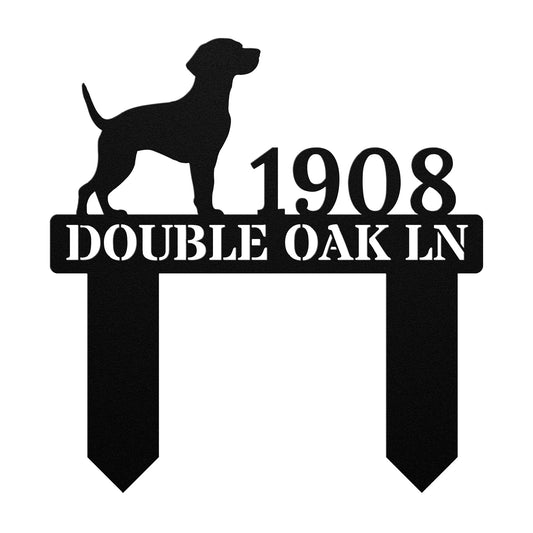 Puppy Love Address Sign (Stakes)