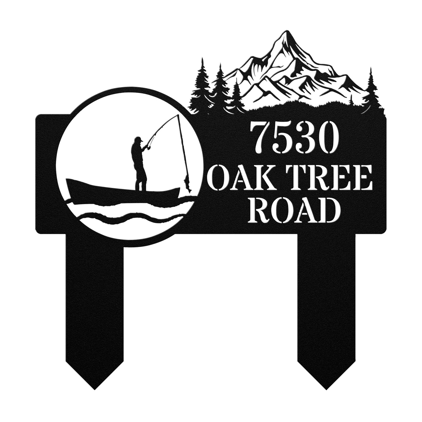 Today's Catch Address Sign (Stakes)