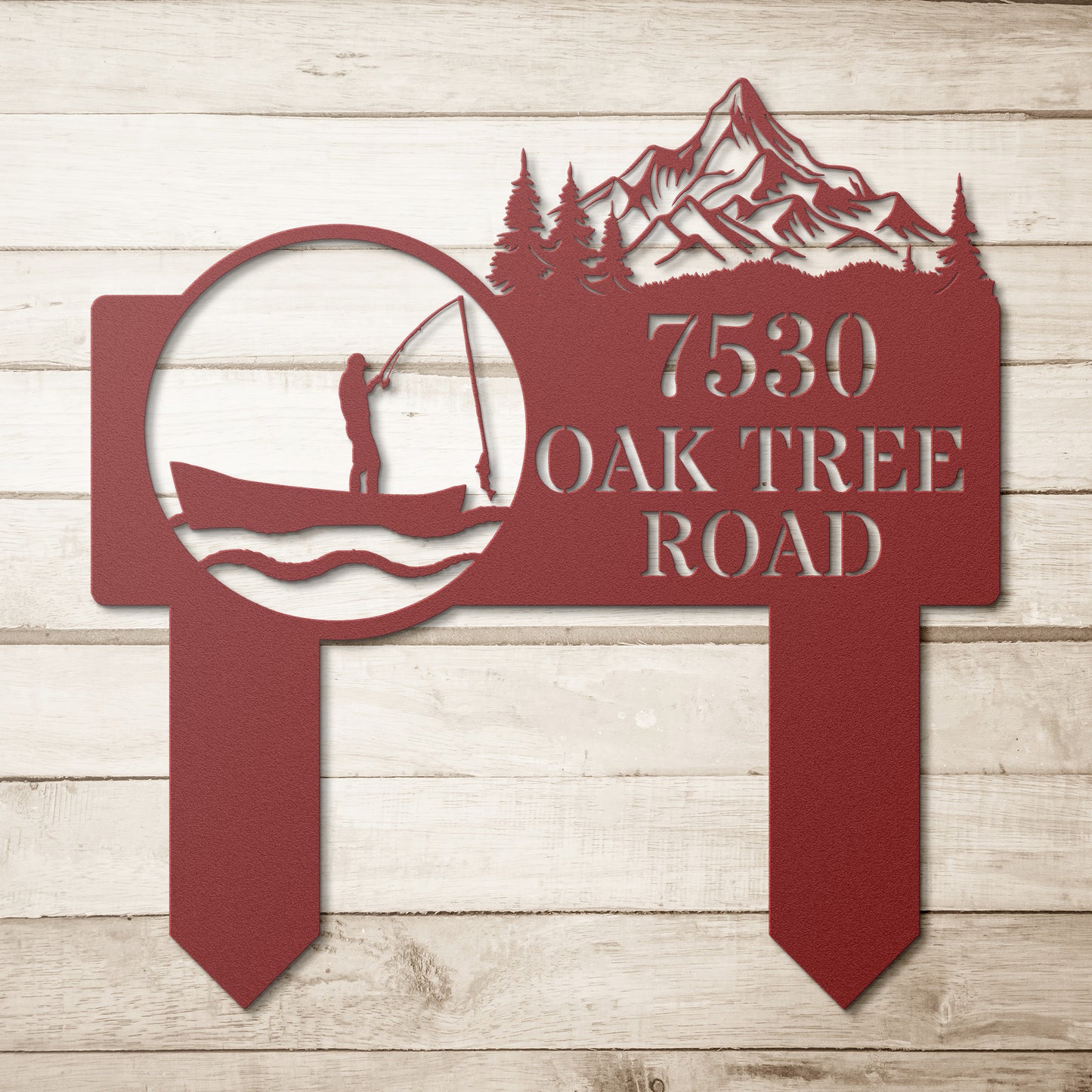 Today's Catch Address Sign (Stakes)