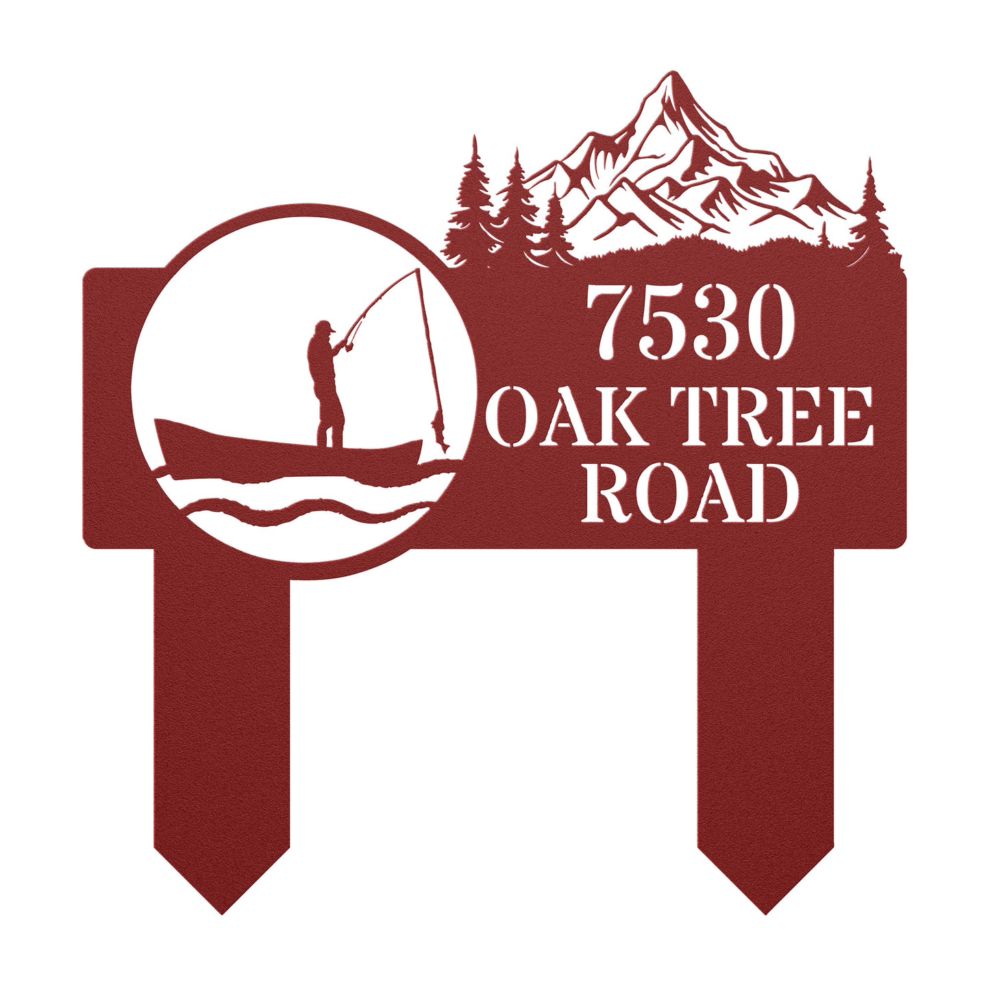 Today's Catch Address Sign (Stakes)