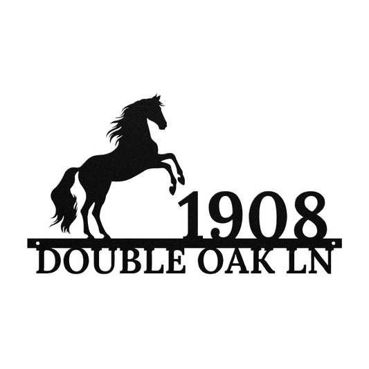 Wild Horse Address Sign