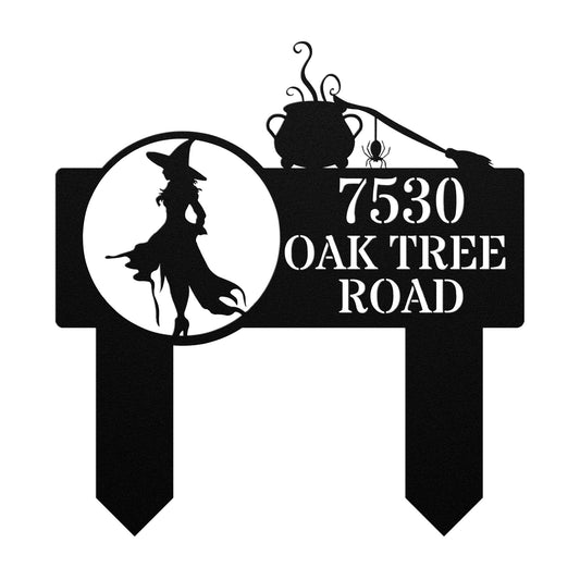 Witches Brew Address Sign (Stakes)