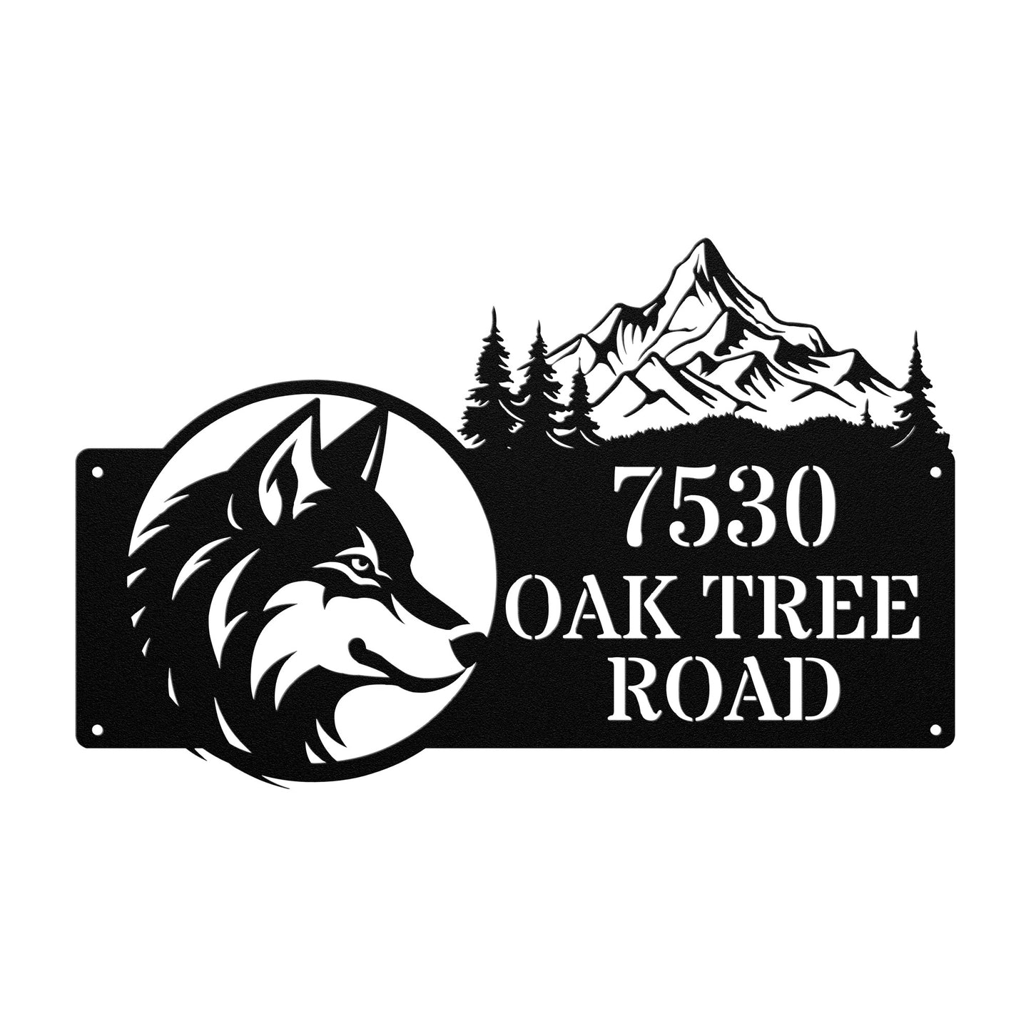 Wolf Bane Address Sign