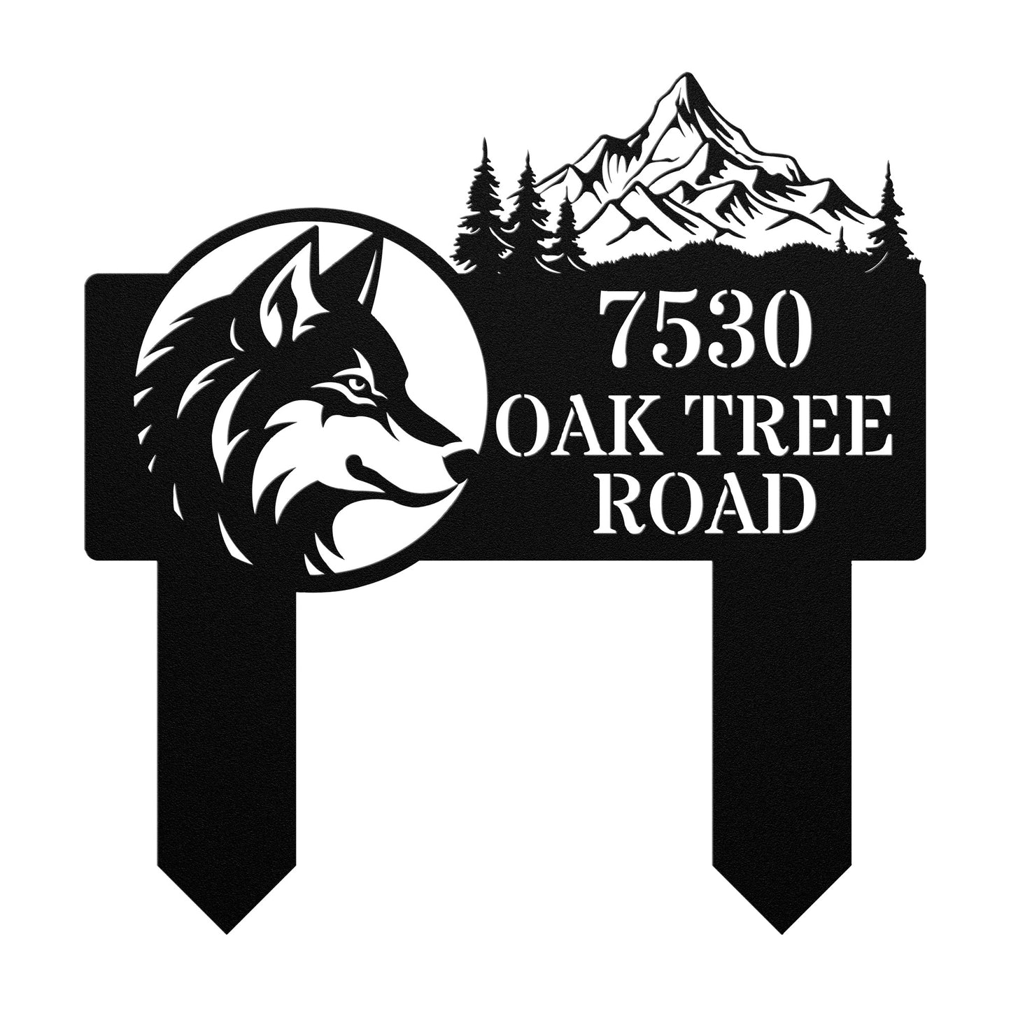 Wolf Bane Address Sign (Stakes)