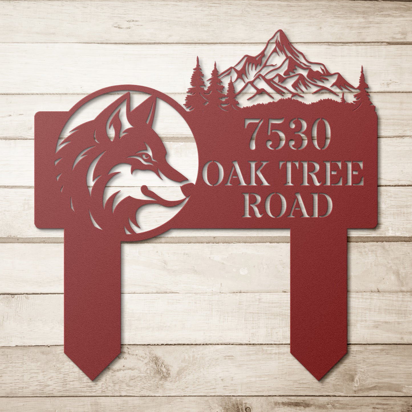 Wolf Bane Address Sign (Stakes)